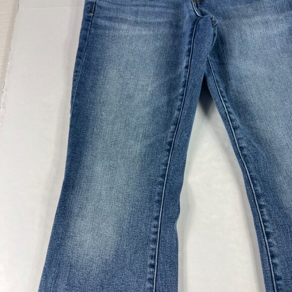 American Eagle Jeans Womens 31x27 Low Rise Kick Boot Cut Blue Faded Denim Tag 8S - Picture 4 of 16